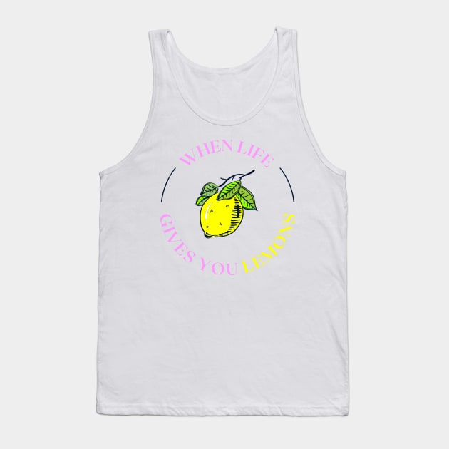 Lemon Tank Top by ZionFashion